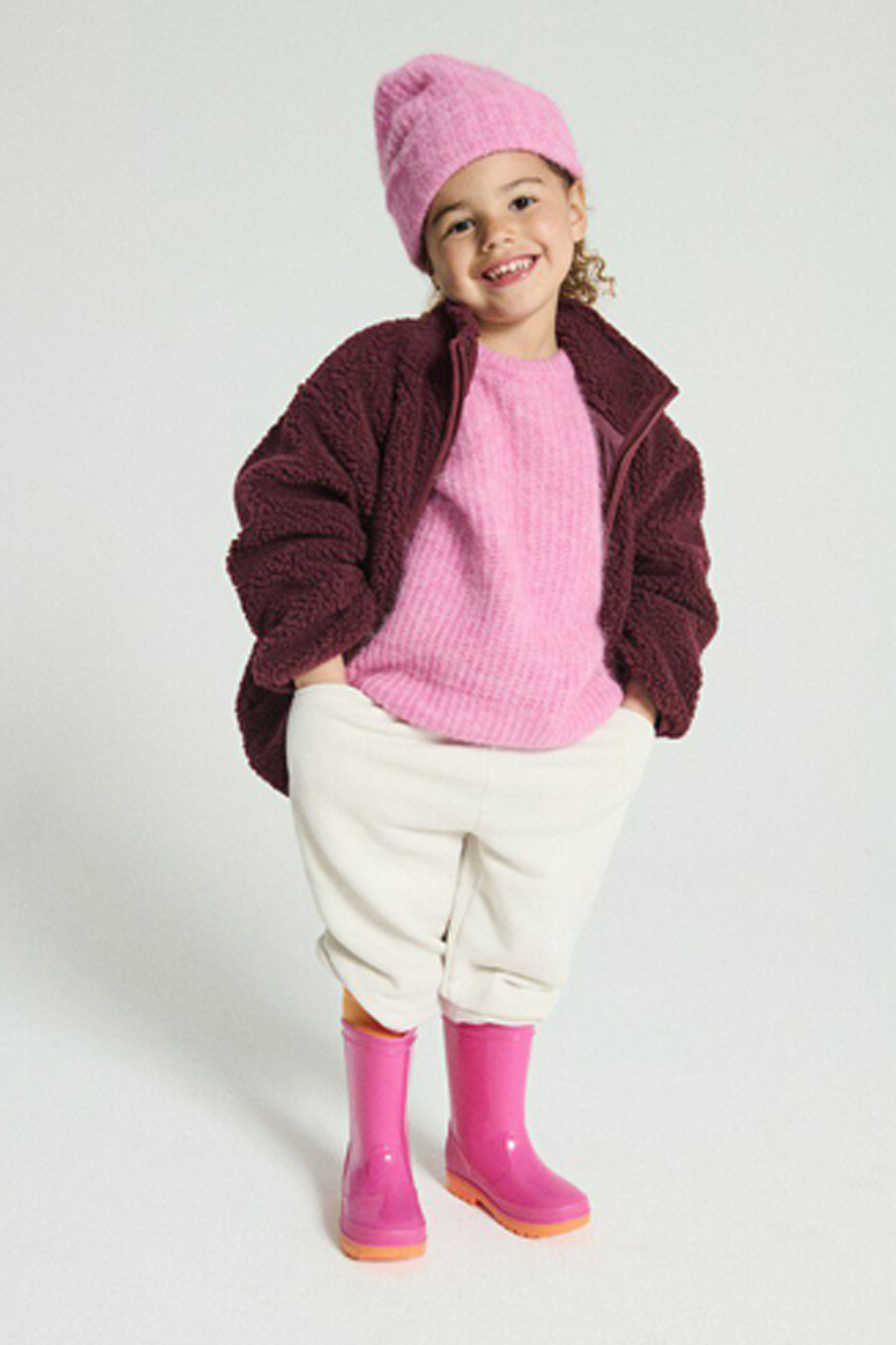 Bordo Polar z naszywką z logo American Vintage Kids - Vitkac